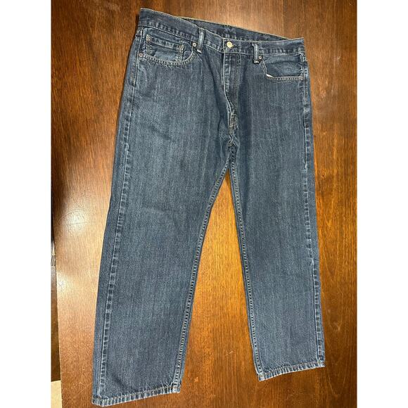 Levi 505 Jeans Men 38x30 Classic Academia Twee Western Cowboy Aztec Minimalist - Picture 2 of 12